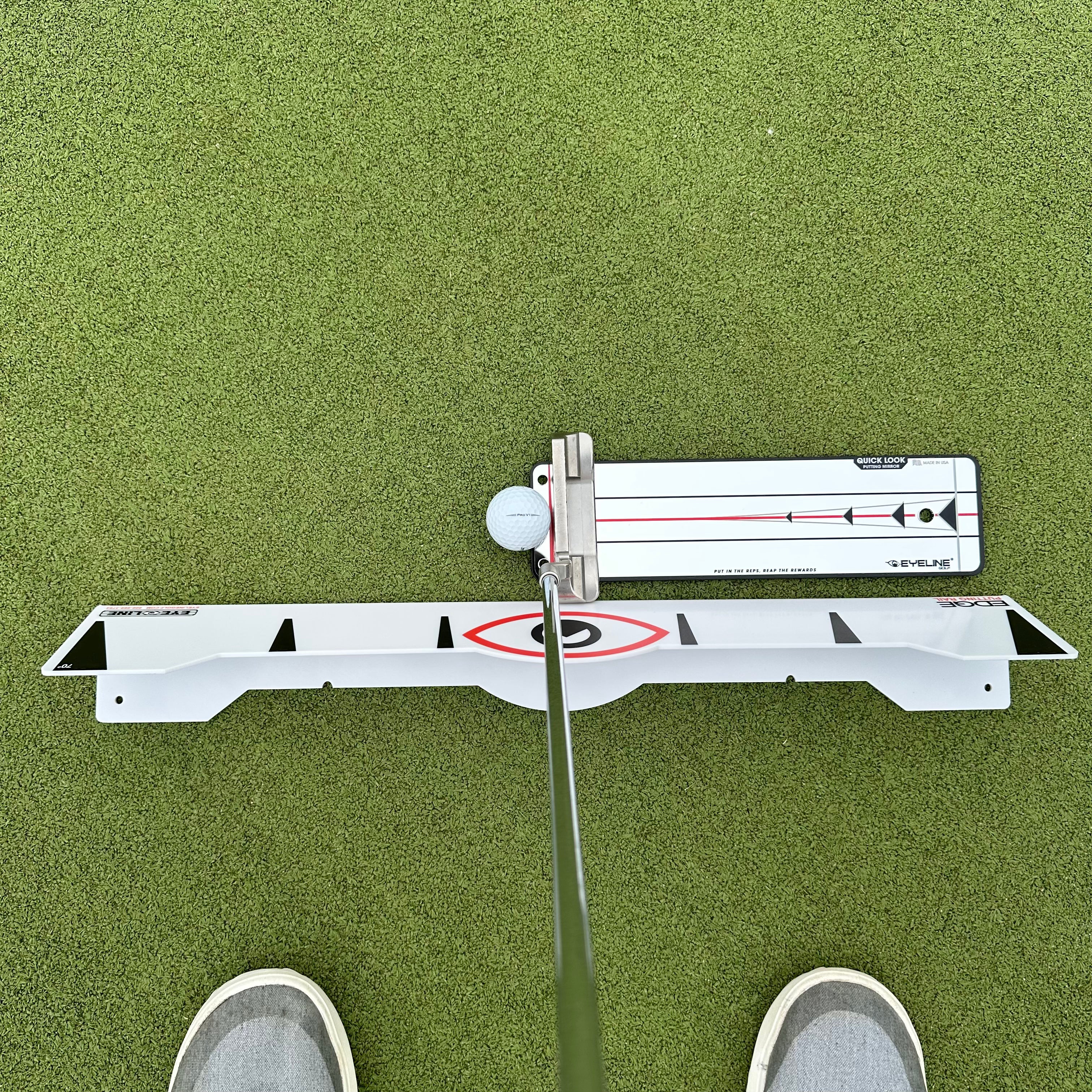Edge Putting Rail & Quick Look Mirror Combo