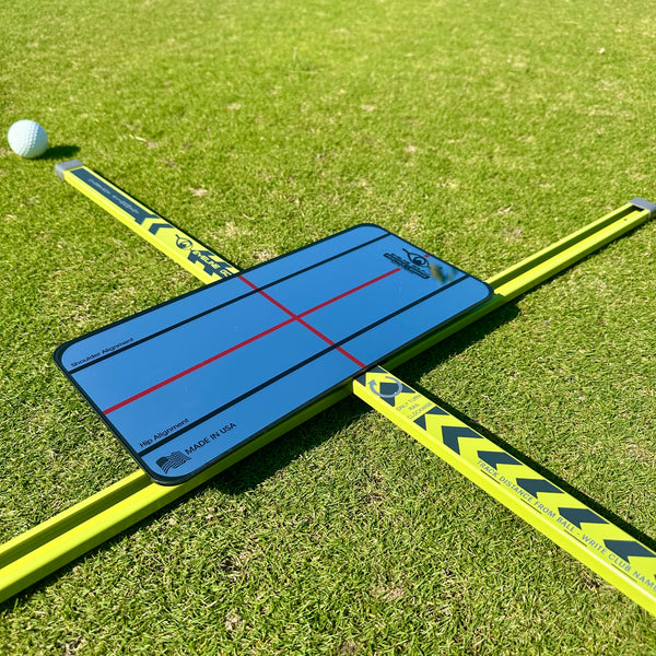 Practice-T Alignment & Ball Position Guide (Green)