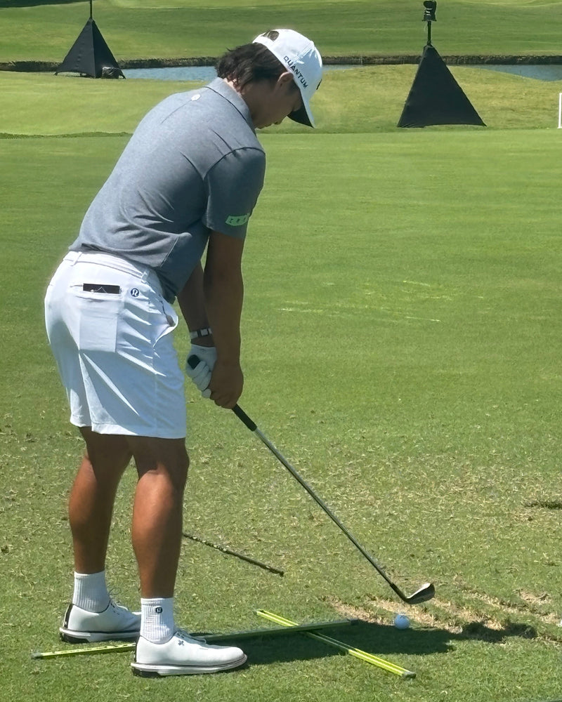 Min Woo Lee practicing with Practice T at East Lake