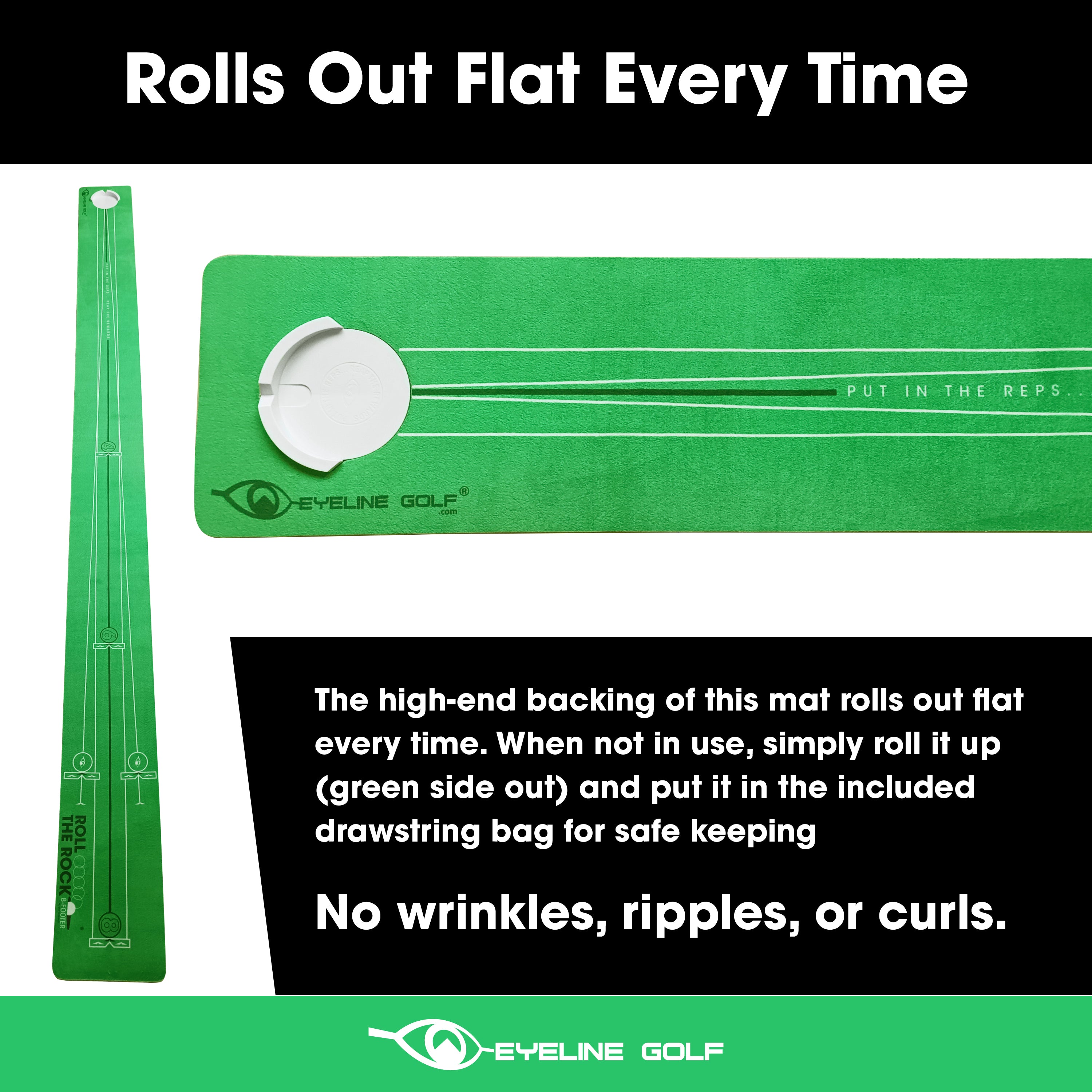 ROLL THE ROCK PUTTING MAT - 8 FOOTER