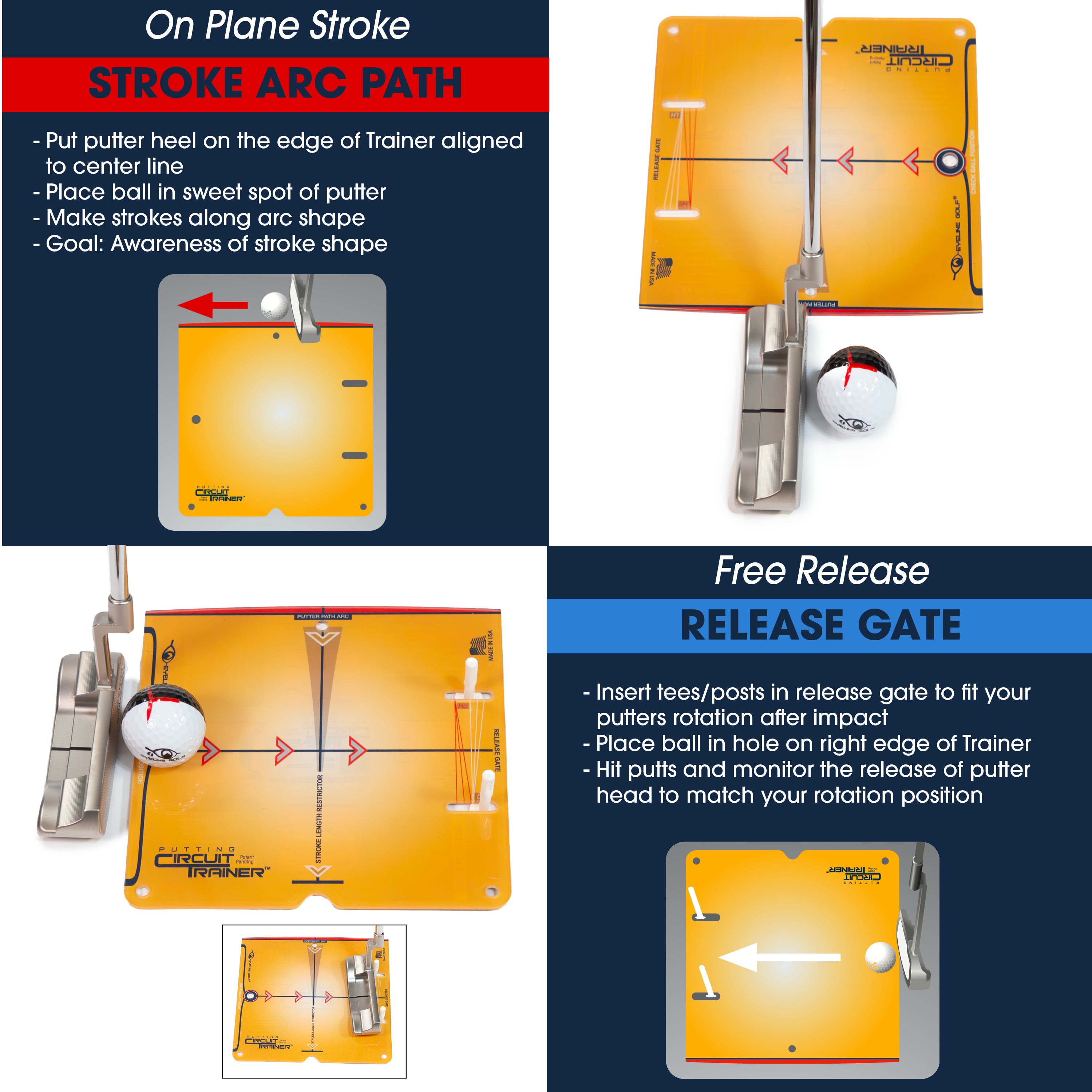 PUTTING CIRCUIT TRAINER - YELLOW TRAINER