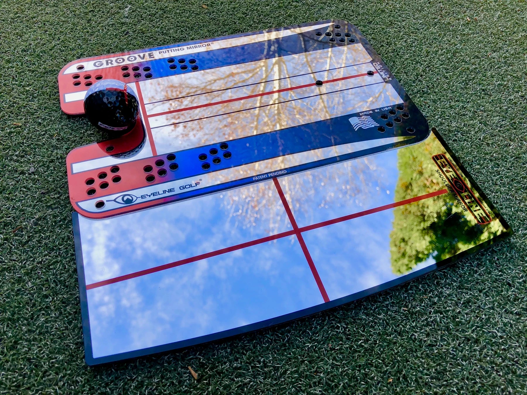 Shoulder Mirror Add-On For Groove and Putting Alignment Mirror (small) - OPEN BOX/DEMO UNITS