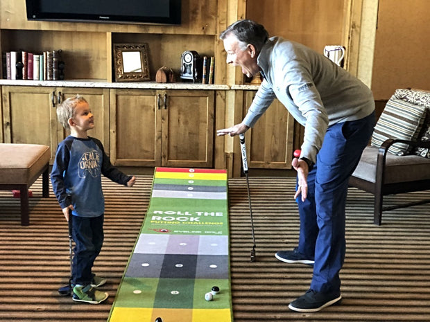 Roll the Rock Putting Challenge Mat (10&