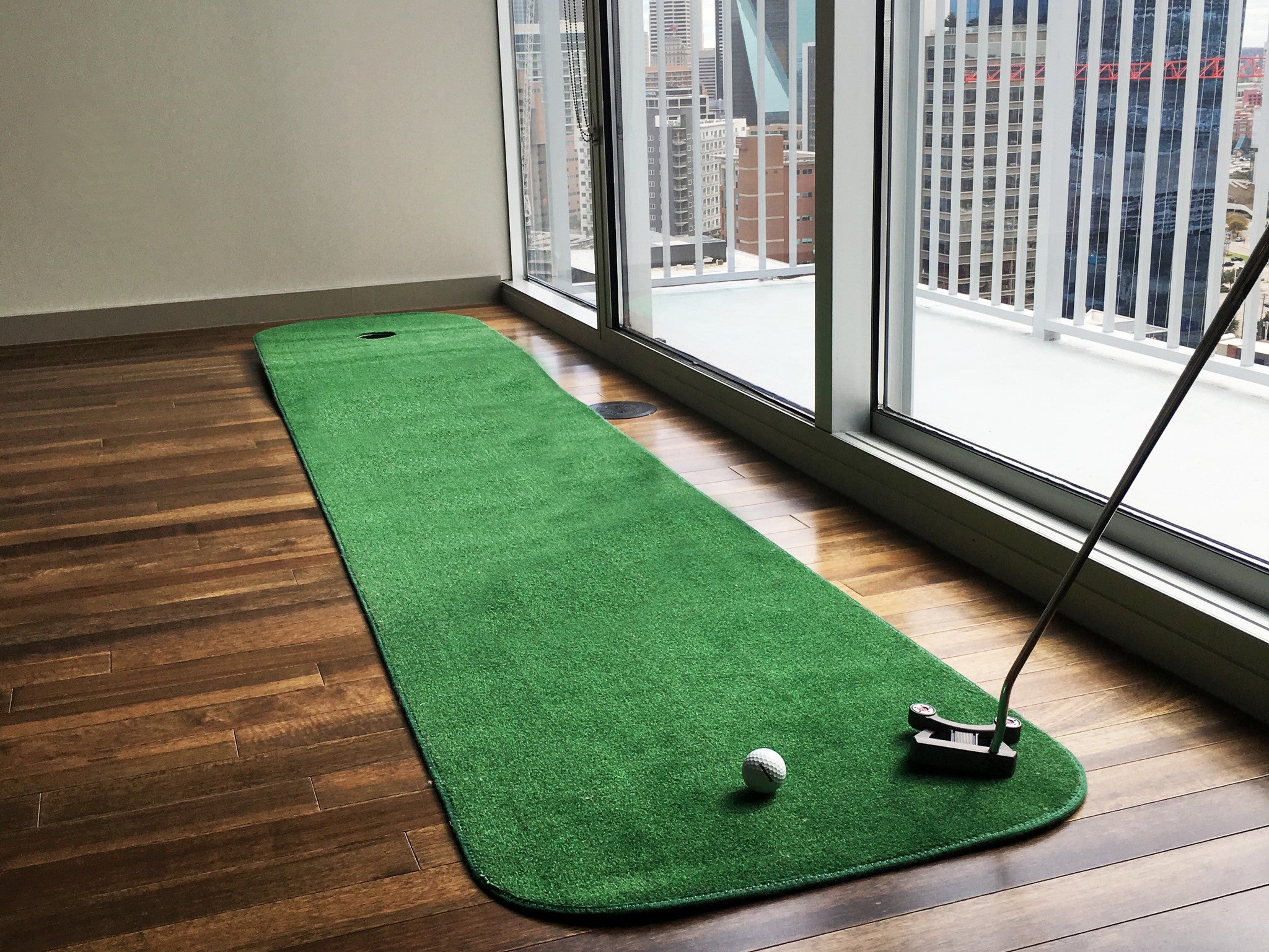 EyeLine Golf Special Edition Putting Green Mat 2' x 10' by Big Moss