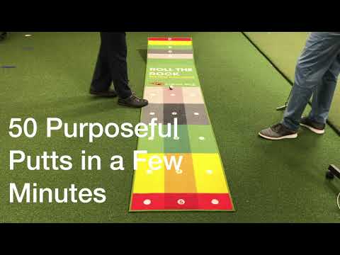 Roll the Rock Putting Challenge Mat (10&